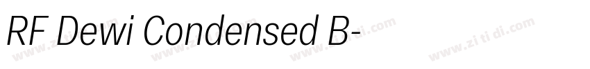 RF Dewi Condensed B字体转换